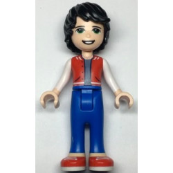 Friends Jackson - Red Shoes, Blue Trousers, Red Vest, Sand Blue Undershirt, White Sleeves – ПРИЯТЕЛИ