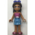 Friends Layla - Medium Blue Skirt, Dark Pink Top with Metallic Pink Belt, Sunglasses – ПРИЯТЕЛИ