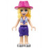 Friends Stephanie - Medium Blue Swimsuit Top, Dark Purple Skirt, Silver Shoes, Magenta Hat – ПРИЯТЕЛИ