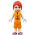 Friends Mia - Lime Jacket Vest with Pockets, Orange Trousers Cropped, Dark Purple Sandals, Orange Life Jacket – ПРИЯТЕЛИ