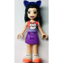 Friends Emma - Coral and Lavender Top with Cat Head, Medium Lavender Skirt, White Shoes, Dark Purple Cat Ears – ПРИЯТЕЛИ
