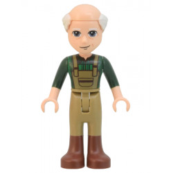 Friends Marcel - Dark Green Plaid Shirt and Overalls, Dark Tan Pants with Boots – ПРИЯТЕЛИ