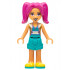 Friends Camila - Dark Turquoise Shorts and Top, Gold Vest, Yellow Shoes – ПРИЯТЕЛИ