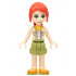 Friends Mia - Olive Green Shorts, Orange Shoes, Tan Vest, Bright Light Orange Scarf – ПРИЯТЕЛИ