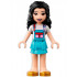 Friends Emma - White Shirt with Apron, Medium Azure Skirt with Gold Shoes – ПРИЯТЕЛИ