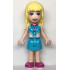 Friends Stephanie - Medium Azure Skirt, White and Medium Azure Top with Magenta Collar – ПРИЯТЕЛИ