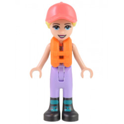 Friends Stephanie - Lavender Sailing Outfit, Coral Cap, Orange Life Jacket – ПРИЯТЕЛИ