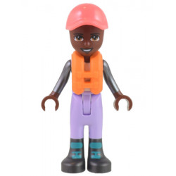 Friends Elijah - Lavender Sailing Outfit, Coral Cap, Orange Life Jacket – ПРИЯТЕЛИ