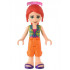 Friends Mia - Lime Plaid Shirt, Orange Trousers Cropped, Dark Purple Sandals, Sunglasses – ПРИЯТЕЛИ