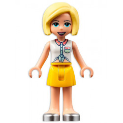 Friends Roxy - White Collared Shirt, Yellow Skirt, Silver Shoes – ПРИЯТЕЛИ