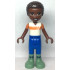 Friends Elijah - White and Orange Shirt, Blue Trousers, Sand Green Boots – ПРИЯТЕЛИ