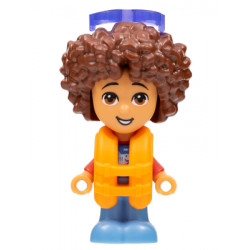 Friends Santiago - Micro Doll, Red and Blue Shirt with Shark, Orange Life Jacket, Trans-Purple Sunglasses – ПРИЯТЕЛИ