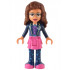 Friends Olivia (Nougat) - Dark Pink Skirt, Dark Blue Leggings, Dark Blue Jacket – ПРИЯТЕЛИ