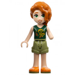 Friends Autumn - Dark Green Mushroom Top, Olive Green Shorts, Orange Shoes – ПРИЯТЕЛИ