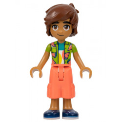 Friends Leo - Lime Watermelon Shirt, Coral Trousers Cropped Large Pockets, Dark Blue Shoes – ПРИЯТЕЛИ