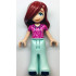 Friends Paisley - Dark Pink Hoodie, Light Aqua Trousers Bell-Bottoms, Dark Blue Shoes – ПРИЯТЕЛИ