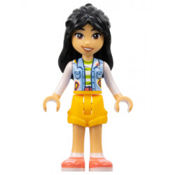Friends Liann - Bright Light Blue Vest with Pockets, Bright Light Orange Shorts, Coral Shoes – ПРИЯТЕЛИ