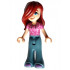 Friends Paisley - Dark Pink Hoodie, Sand Blue Trousers Bell-Bottoms, Medium Lavender Shoes – ПРИЯТЕЛИ