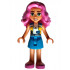 Friends Nadia - Medium Azure and Yellow Vest, Medium Azure Skirt, Dark Pink Shoes – ПРИЯТЕЛИ