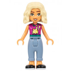 Friends Nova - Magenta Sleeveless Shirt, Sand Blue Trousers with Cuffs, Black Shoes – ПРИЯТЕЛИ