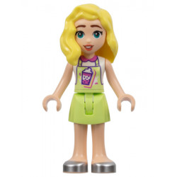 Friends Matilde - Yellowish Green Jumper, Bubble Tea Uniform, Silver Shoes – ПРИЯТЕЛИ