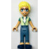 Friends Olly - Yellowish Green and Sand Green Unbuttoned Shirt, Sand Blue Trousers, Dark Blue Shoes – ПРИЯТЕЛИ