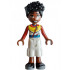 Friends Zac - Red, White, and Yellow Hoodie with Zippers, White Trousers Cropped Large Pockets, Black Shoes – ПРИЯТЕЛИ