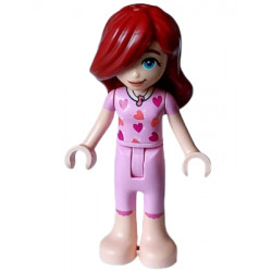 Friends Paisley - Bright Pink Pajamas, Top with Magenta and Coral Hearts – ПРИЯТЕЛИ