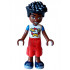 Friends Zac - White and Blue Shirt with Pizza and Game Controller, Red Trousers Cropped Large Pockets, Dark Blue Shoes – ПРИЯТЕЛИ