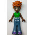 Friends Naomi (Medium Brown) - Green Sleeveless Top, Sand Blue Bell-Bottoms, Medium Lavender Shoes – ПРИЯТЕЛИ