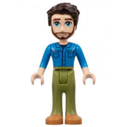Friends Jonathan - Dark Azure Shirt, Olive Green Trousers, Medium Nougat Shoes – ПРИЯТЕЛИ