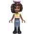 Friends Aliya - Yellow and Bright Pink Top, Sand Blue Trousers, Black Boots, Lavender Bow – ПРИЯТЕЛИ