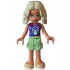Friends Nova - Dark Purple and Metallic Pink Shirt, Yellowish Green Shorts, Bright Light Yellow Sandals – ПРИЯТЕЛИ