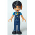 Friends Zoe - Dark Blue Vest with Bright Light Orange Tie, Dark Blue Trousers, Black Shoes – ПРИЯТЕЛИ