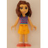 Friends Luna - Dark Pink and Medium Azure Top with Scales, Bright Light Orange Shorts, Coral Shoes – ПРИЯТЕЛИ
