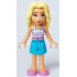 Friends Dia - Lavender Top with Berries, Dark Azure Skirt, Dark Pink Sandals – ПРИЯТЕЛИ