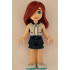 Friends Paisley - Light Aqua Vest, Dark Blue Skirt, White Shoes, Medium Azure Soles and Laces – ПРИЯТЕЛИ