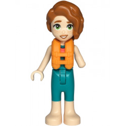 Friends Autumn - Dark Turquoise Wetsuit, Orange Life Jacket, Light Nougat Legs and Feet – ПРИЯТЕЛИ