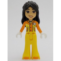 Friends Liann - Orange and Yellow Ski Suit / Jacket, Trousers Bell-Bottoms, Orange Shoes – ПРИЯТЕЛИ