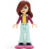 Friends Paisley - Magenta Jacket over Bright Light Yellow Sweater, Light Aqua Trousers Bell-Bottoms, Dark Pink Snowshoes – ПРИЯТЕЛИ