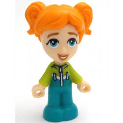 Friends Ella - Micro Doll, Dark Turquoise and Lime Ski Suit – ПРИЯТЕЛИ