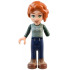 Friends Autumn - Sand Green Sweater Vest, Dark Blue Trousers, Nougat and Reddish Brown Boots – ПРИЯТЕЛИ