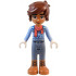 Friends Leo - Bright Light Blue Sweater, Coral Scarf, Sand Blue Trousers, Medium Nougat Boots – ПРИЯТЕЛИ