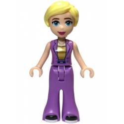 Friends Stephanie (Adult) - Medium Lavender Suit with Gold Shirt, Black Shoes with White Soles – ПРИЯТЕЛИ