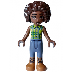 Friends Aliya - Lime Top, Sand Blue Trousers, Medium Nougat Boots – ПРИЯТЕЛИ