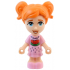 Friends Ella - Micro Doll, Bright Pink Watermelon Dress – ПРИЯТЕЛИ