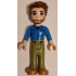Friends Jonathan - Dark Azure Shirt, Olive Green Trousers, Medium Nougat Shoes, Reddish Brown Hair – ПРИЯТЕЛИ