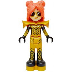 Friends Ley-La (Paisley Persona) - Pearl Gold Shoulder Pads, Black Boots, Platform Soles – ПРИЯТЕЛИ