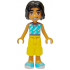 Friends Nabil - Medium Azure Top, Yellow Trousers Cropped Large Pockets – ПРИЯТЕЛИ