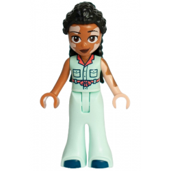 Friends Jordin - Light Aqua Jumpsuit Bell-Bottoms, Dark Blue Shoes – ПРИЯТЕЛИ